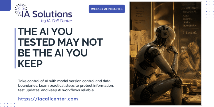 The AI you tested may not be the AI you keep