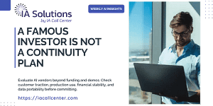 A Famous Investor Is Not A Continuity Plan