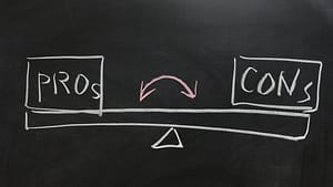 Picture of seesaw with pros and cons import to personalizing the customer journey.