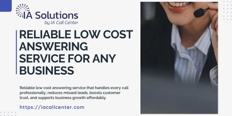 Reliable Low Cost Answering Service for Any Business