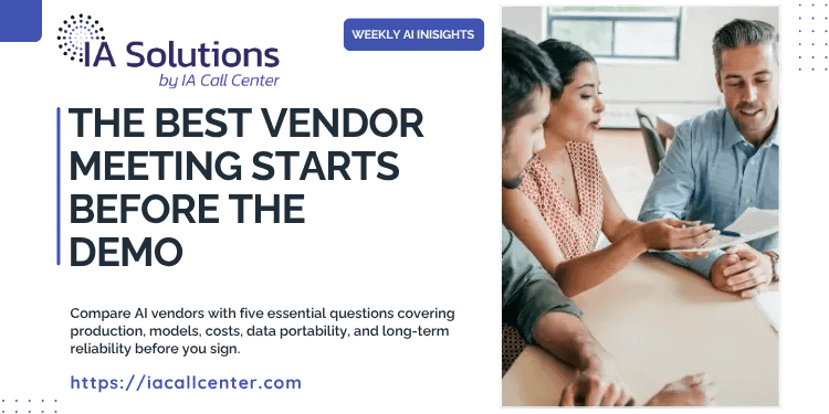 The Best Vendor Meeting Starts