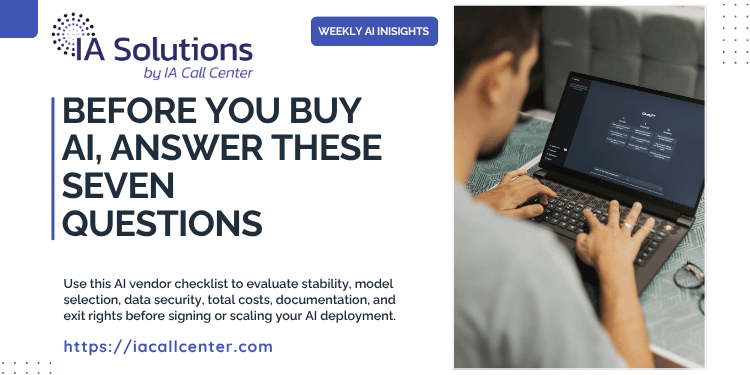 Before You Buy AI